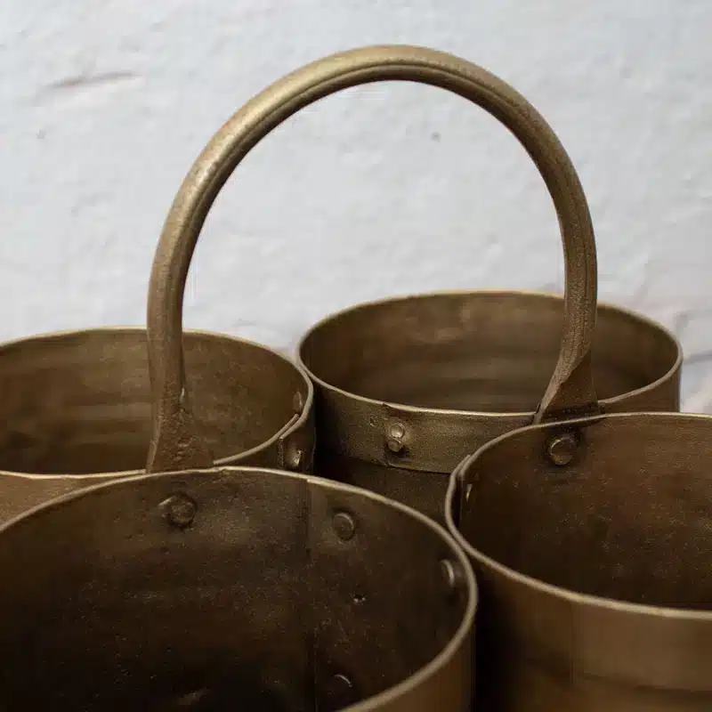 Goud Metalen Bakjes Kwartet Goud Metalen Bakjes Kwartet
