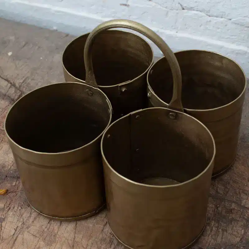 Goud Metalen Bakjes Kwartet Goud Metalen Bakjes Kwartet