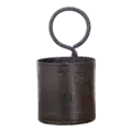 Zwart metalen bakje | enkel