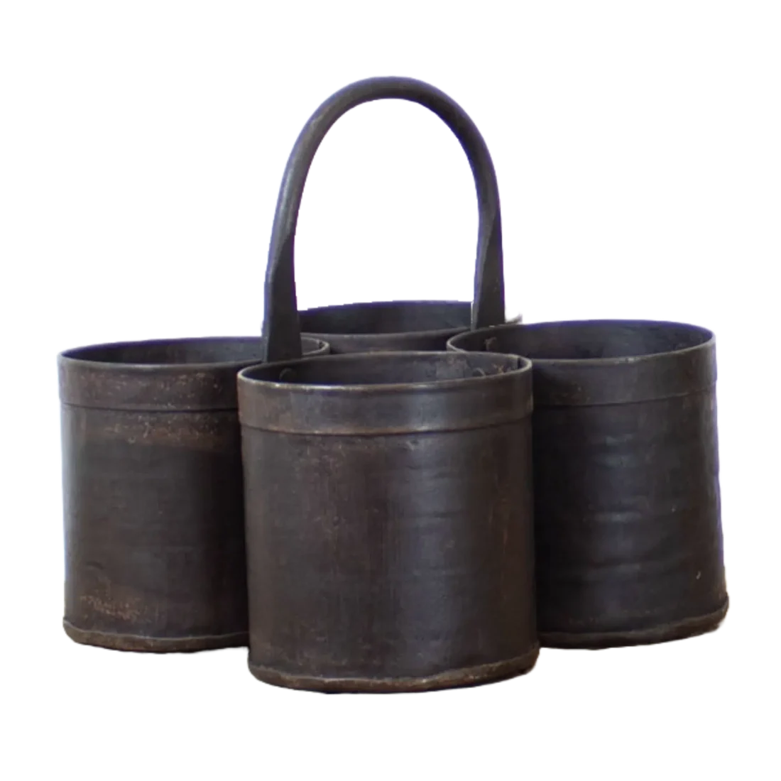 Rusty Metalen Bakjes Kwartet