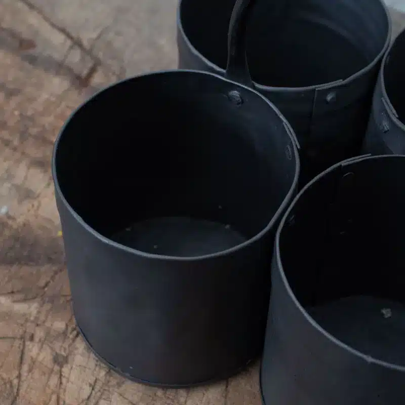Rusty Metalen Bakjes Kwartet