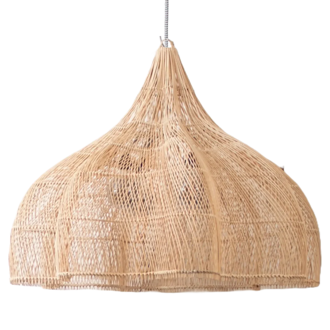Rotan Hanglamp Bloem Naturel L Rotan Hanglamp Bloem Naturel L