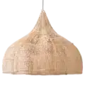 Rotan hanglamp | Bloem naturel L