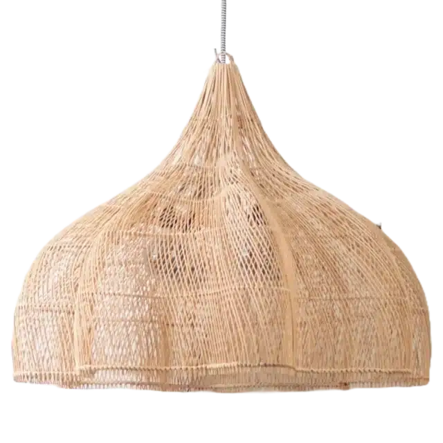 Rotan Hanglamp Bloem Naturel L