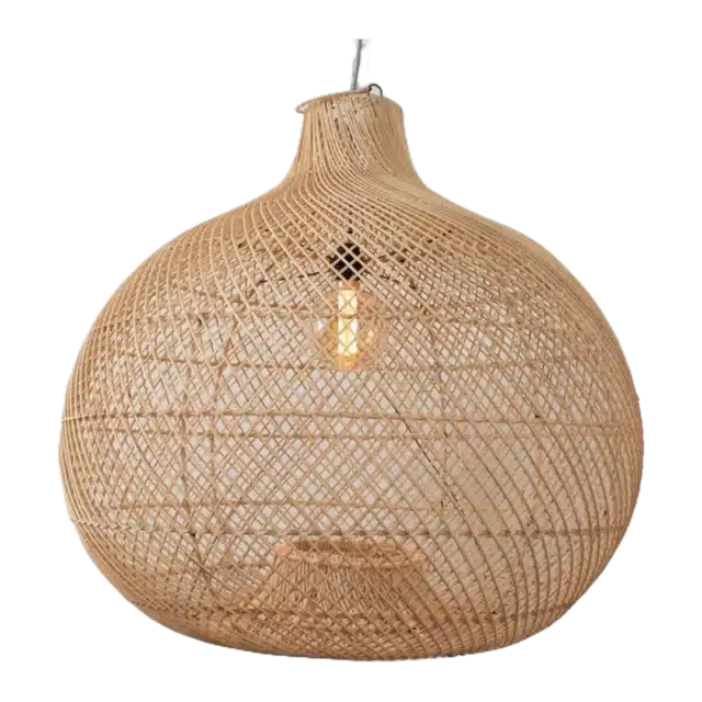 Rotan Hanglamp Appel Naturel L