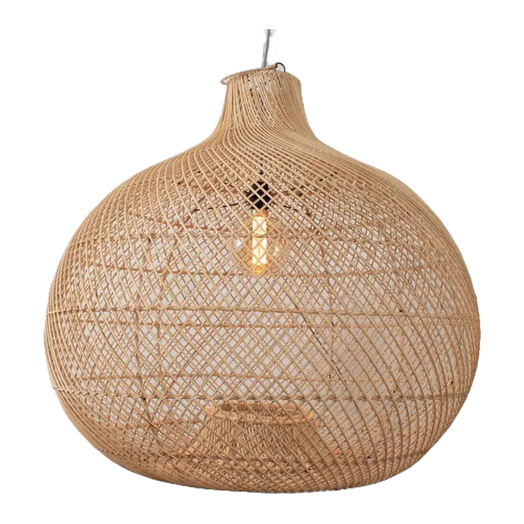 Rotan Hanglamp Appel Naturel L Rotan Hanglamp Appel Naturel L