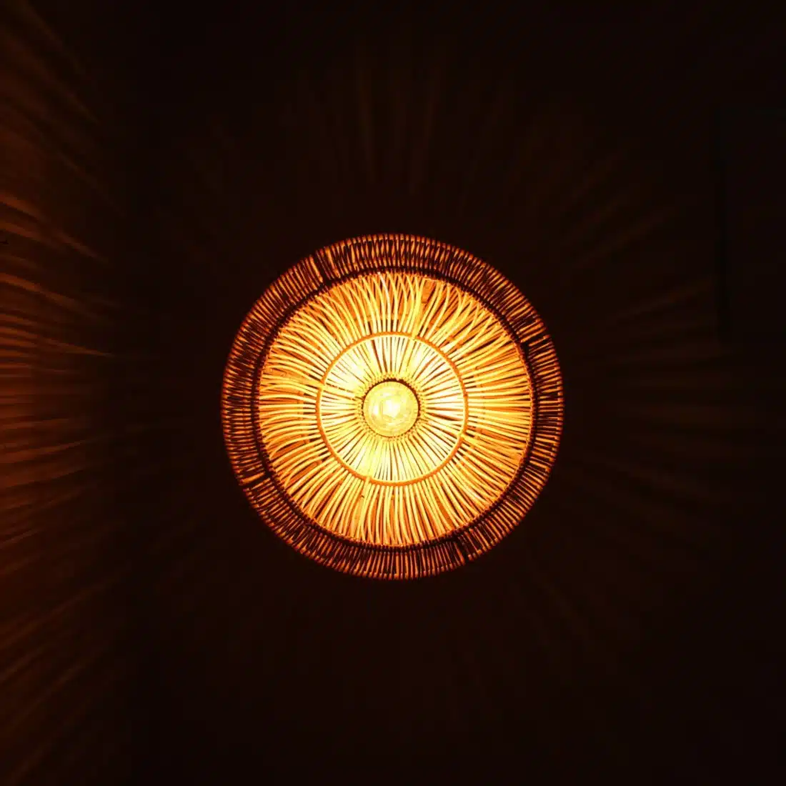 Rotan Hanglamp Dome Naturel S Rotan Hanglamp Dome Naturel S