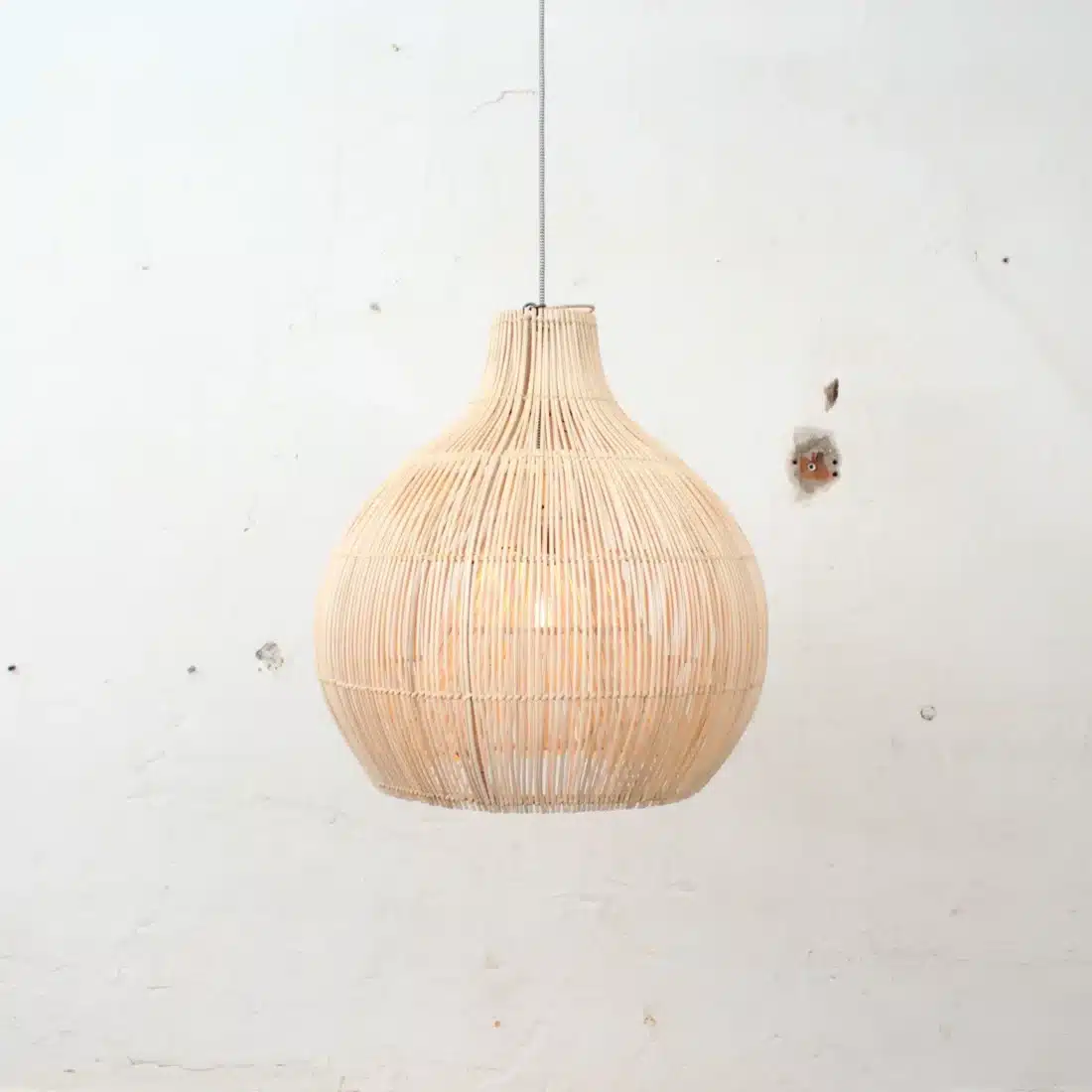 Rotan Hanglamp Dome Naturel S Rotan Hanglamp Dome Naturel S