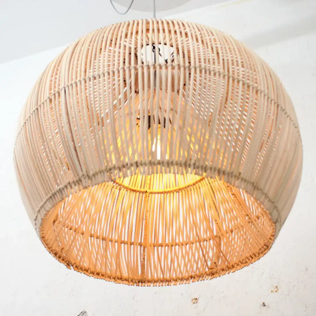 Rotan Hanglamp Dome Naturel S Rotan Hanglamp Dome Naturel S
