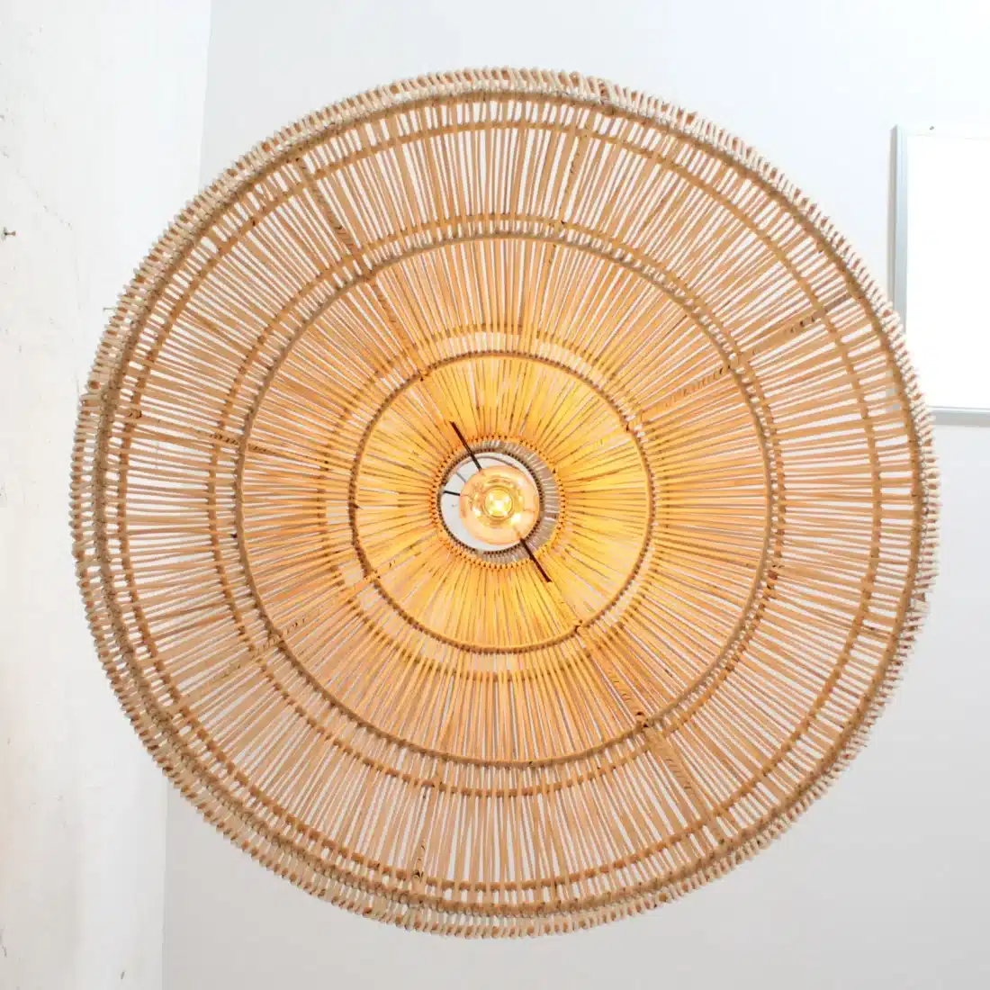 Rotan Hanglamp Dome Naturel L Rotan Hanglamp Dome Naturel L