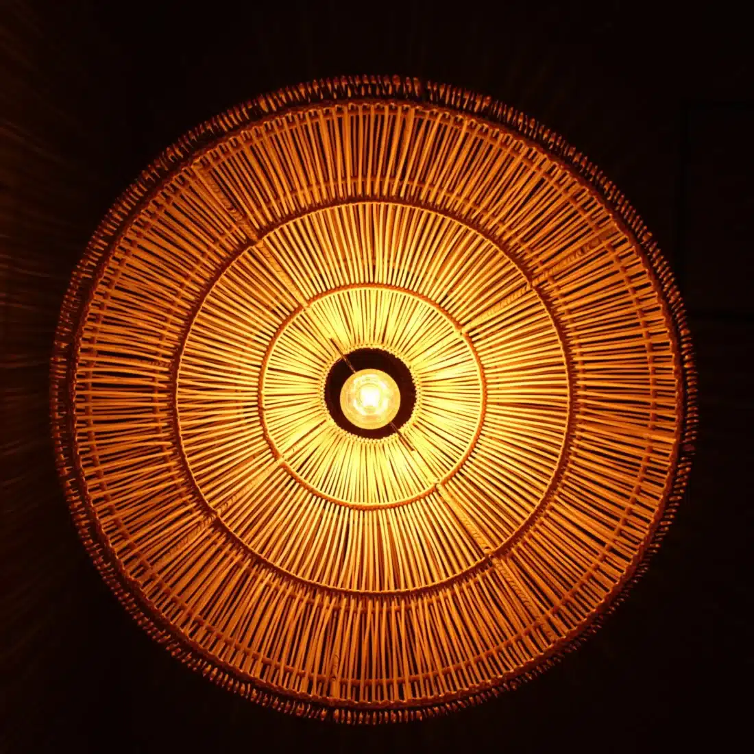 Rotan Hanglamp Dome Naturel L Rotan Hanglamp Dome Naturel L