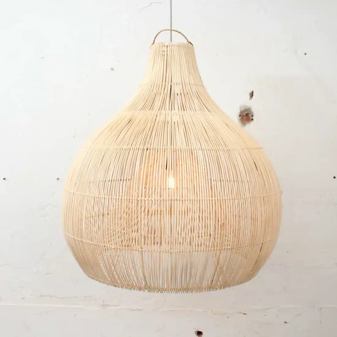 Rotan Hanglamp Dome Naturel L Rotan Hanglamp Dome Naturel L