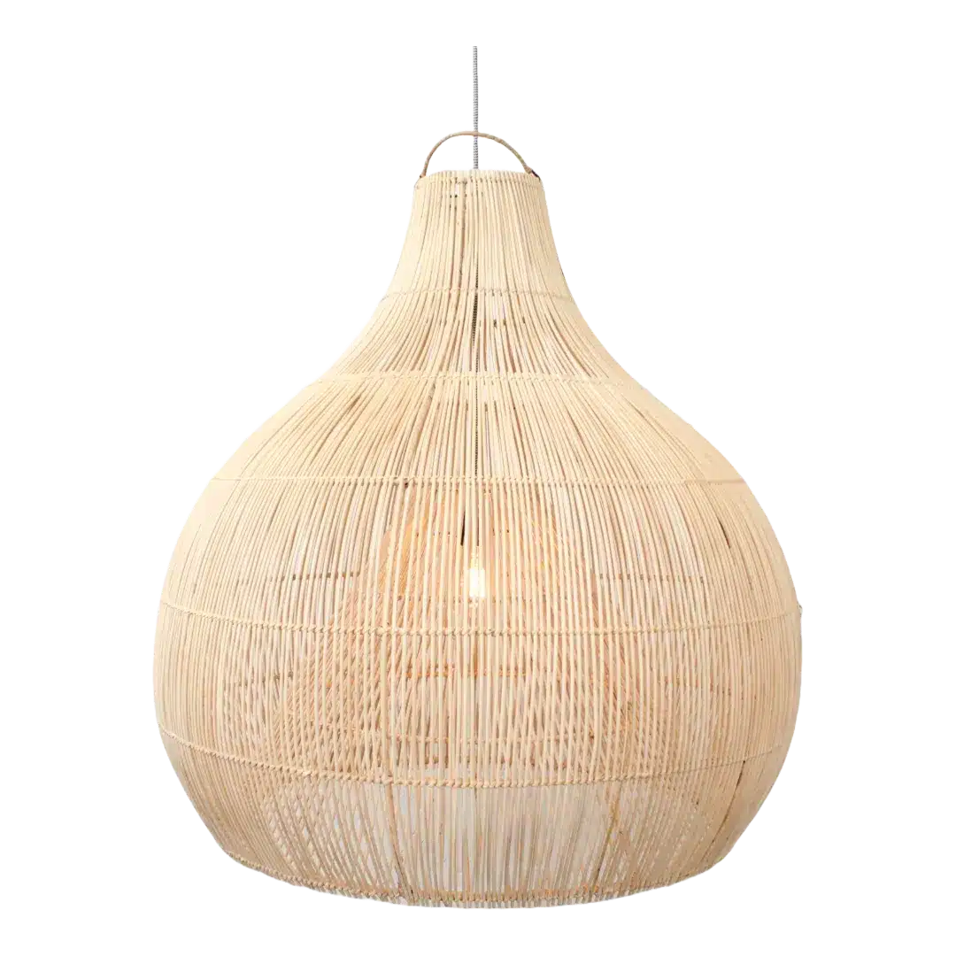 Rotan Hanglamp Dome Naturel L Rotan Hanglamp Dome Naturel L