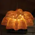 Rotan hanglamp | Bloem naturel XL