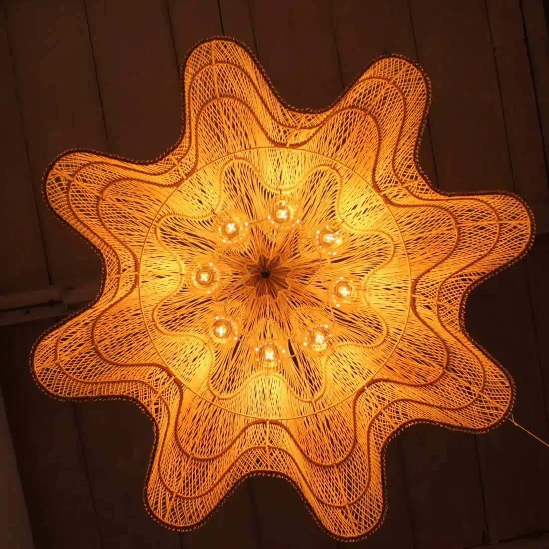 Rotan Hanglamp Bloem Naturel Xl Rotan Hanglamp Bloem Naturel Xl