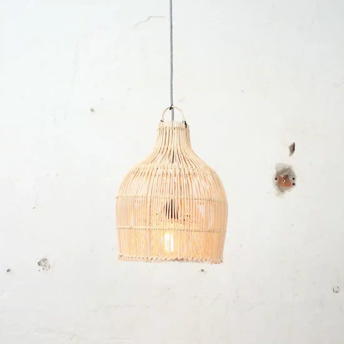 Rotan Hanglamp Dome Naturel Xs Rotan Hanglamp Dome Naturel Xs