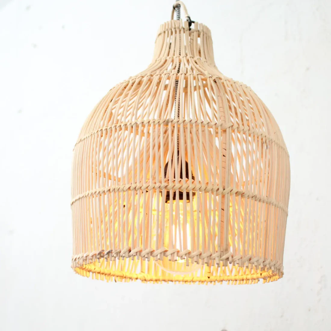Rotan Hanglamp Dome Naturel Xs Rotan Hanglamp Dome Naturel Xs