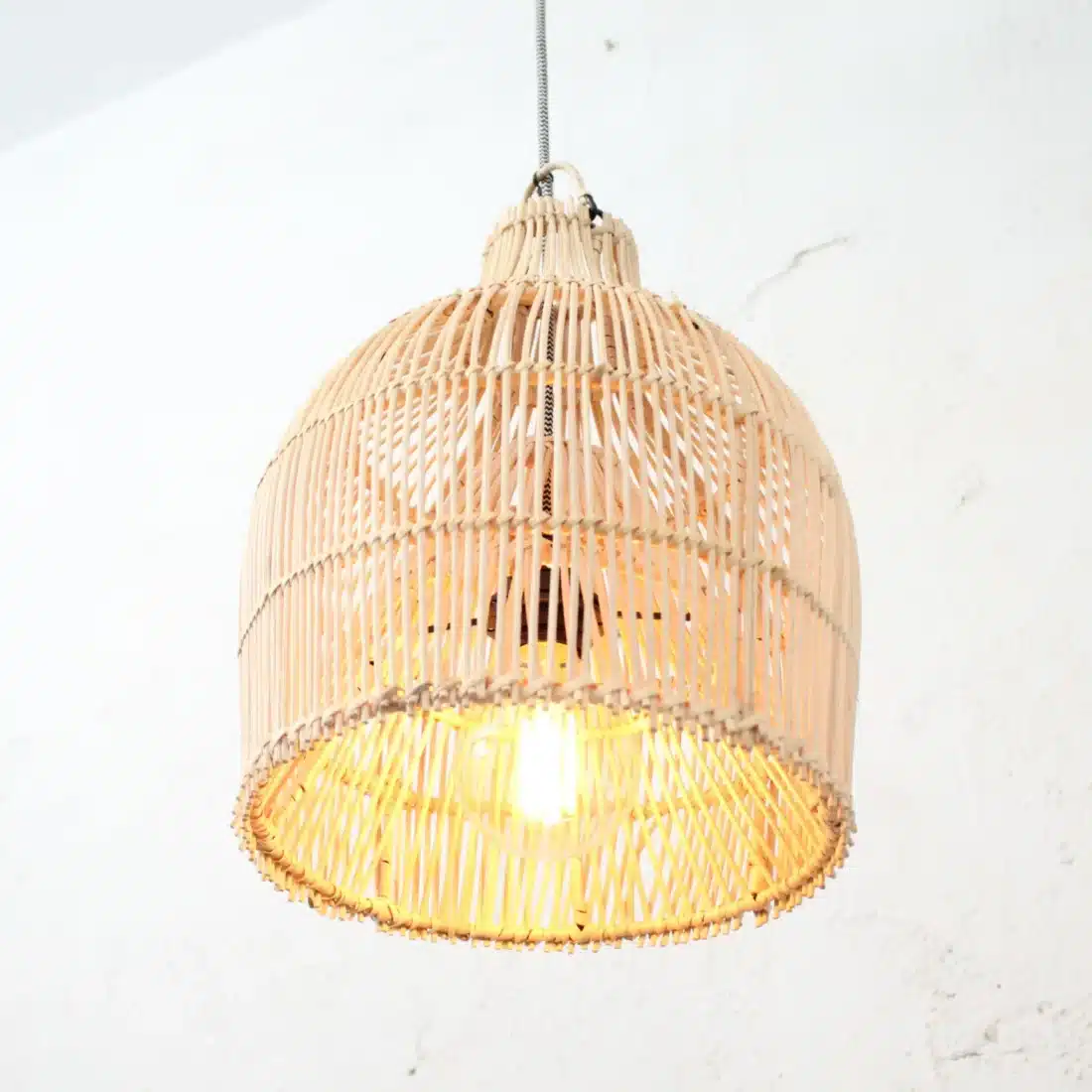 Rotan Hanglamp Dome Naturel Xs Rotan Hanglamp Dome Naturel Xs