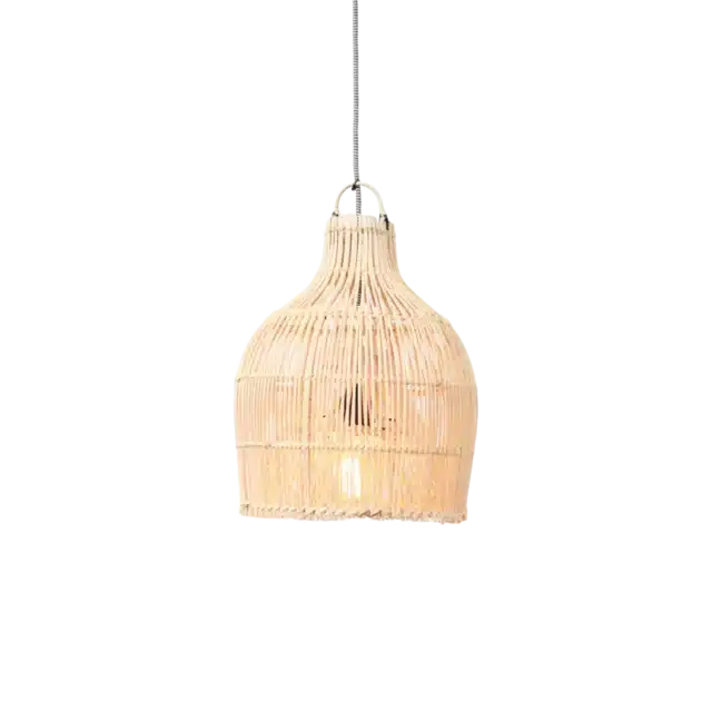 Rotan Hanglamp Dome Naturel Xs
