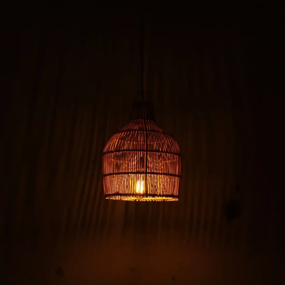 Rotan Hanglamp Dome Naturel Xs Rotan Hanglamp Dome Naturel Xs