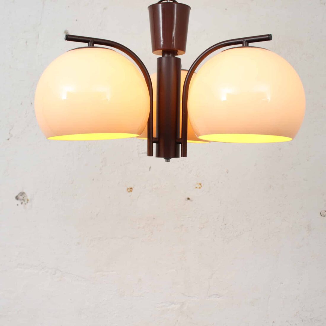 Mid Century Plafondlamp Bruin Mid Century Plafondlamp Bruin