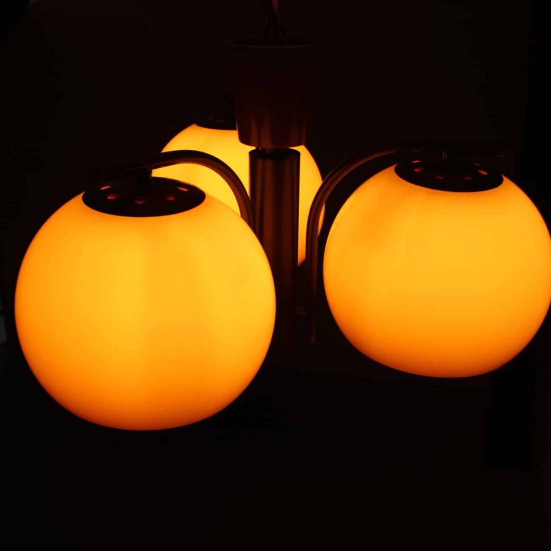 Mid Century Plafondlamp Bruin Mid Century Plafondlamp Bruin