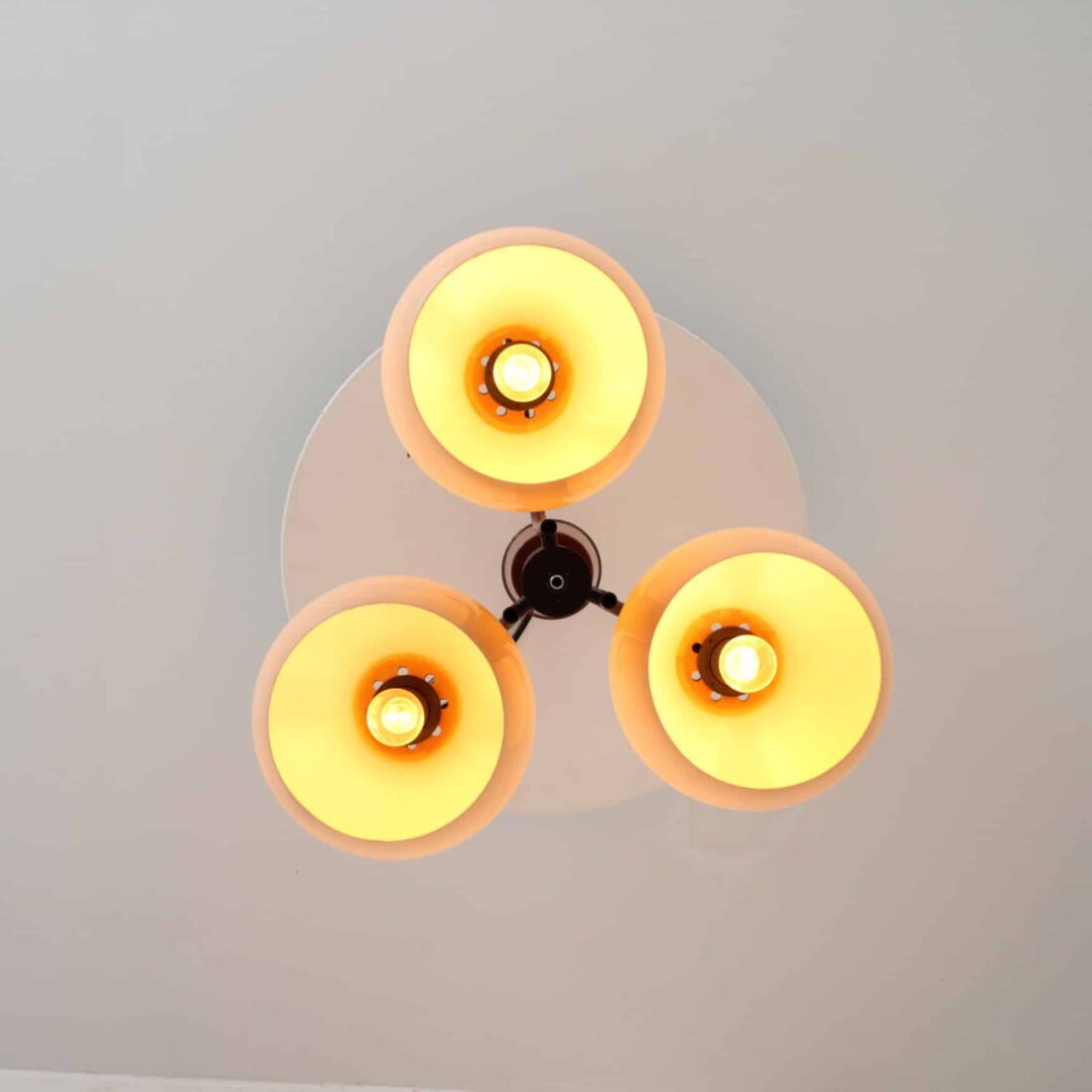 Mid Century Plafondlamp Bruin Mid Century Plafondlamp Bruin