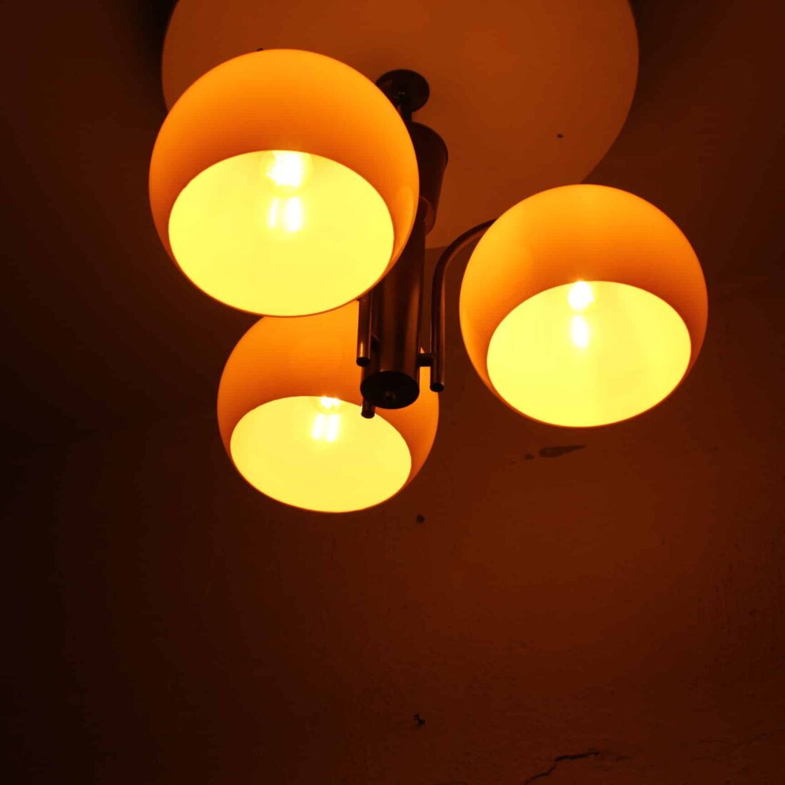 Mid Century Plafondlamp Bruin Mid Century Plafondlamp Bruin