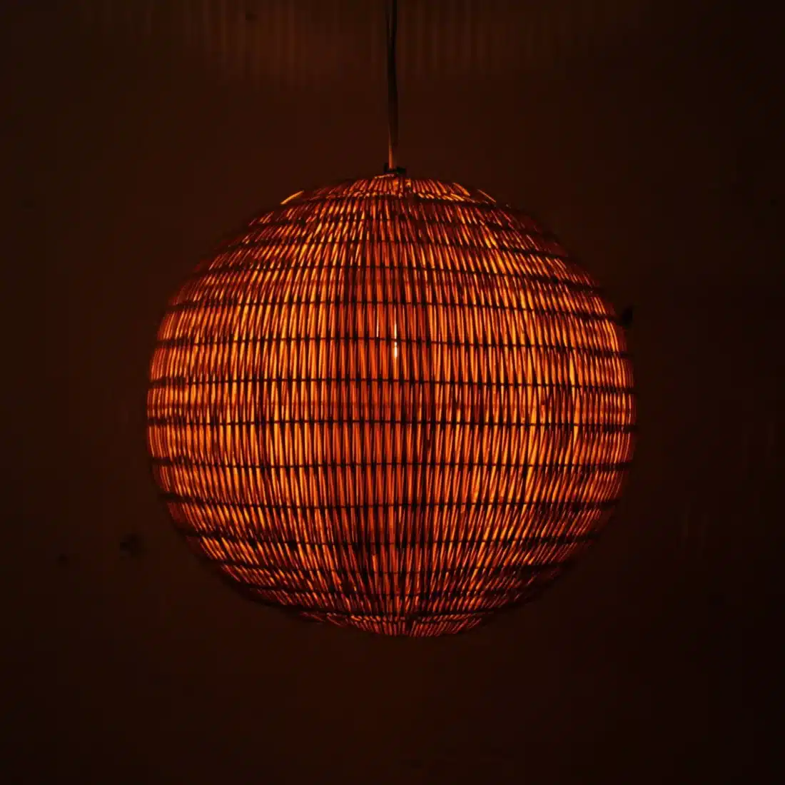 Rotan Hanglamp Bol Naturel M Rotan Hanglamp Bol Naturel M