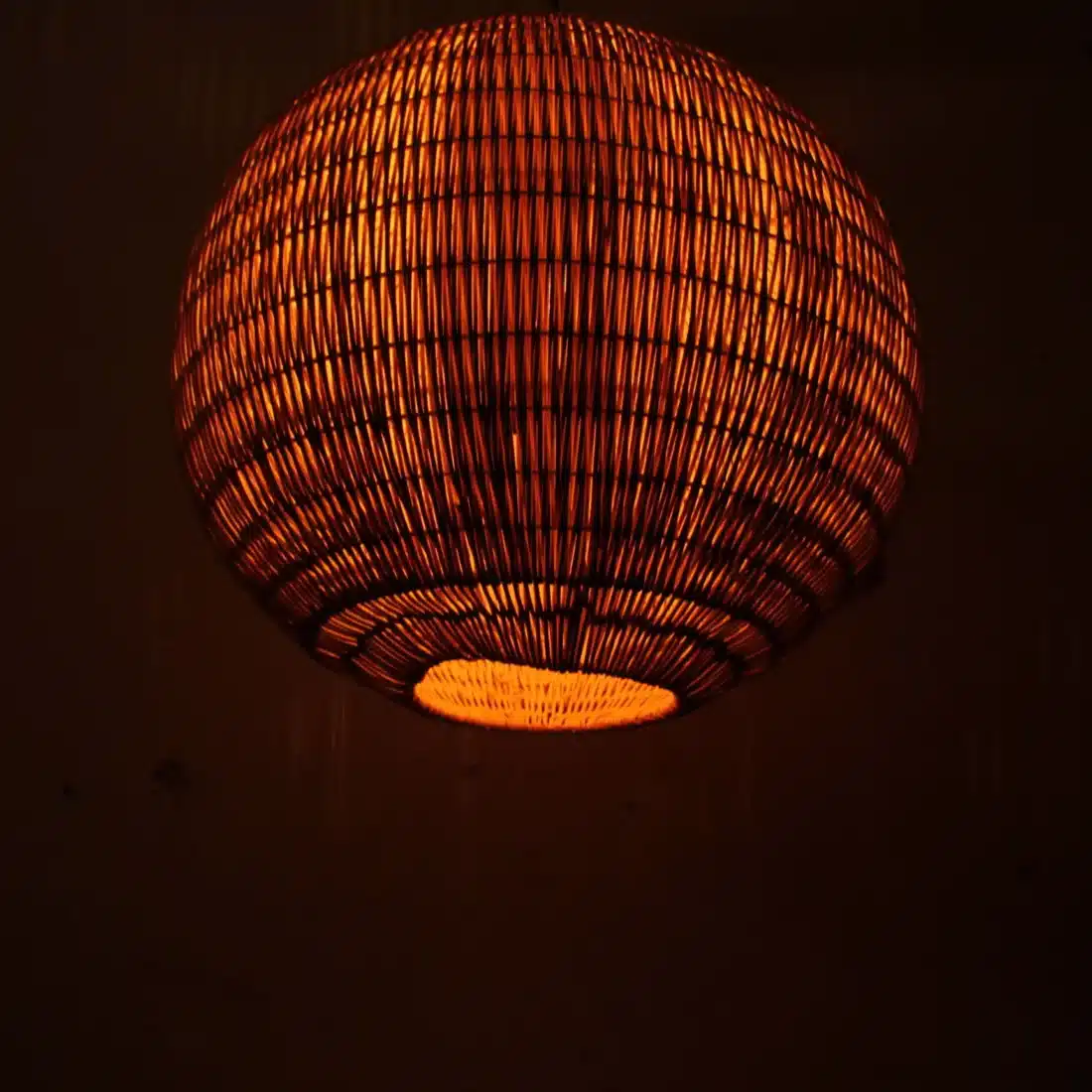 Rotan Hanglamp Bol Naturel M Rotan Hanglamp Bol Naturel M