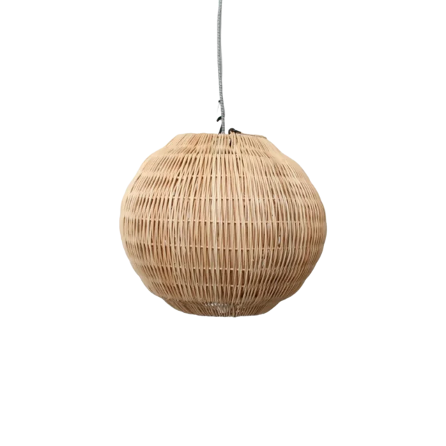 Rotan Hanglamp Bol Naturel S