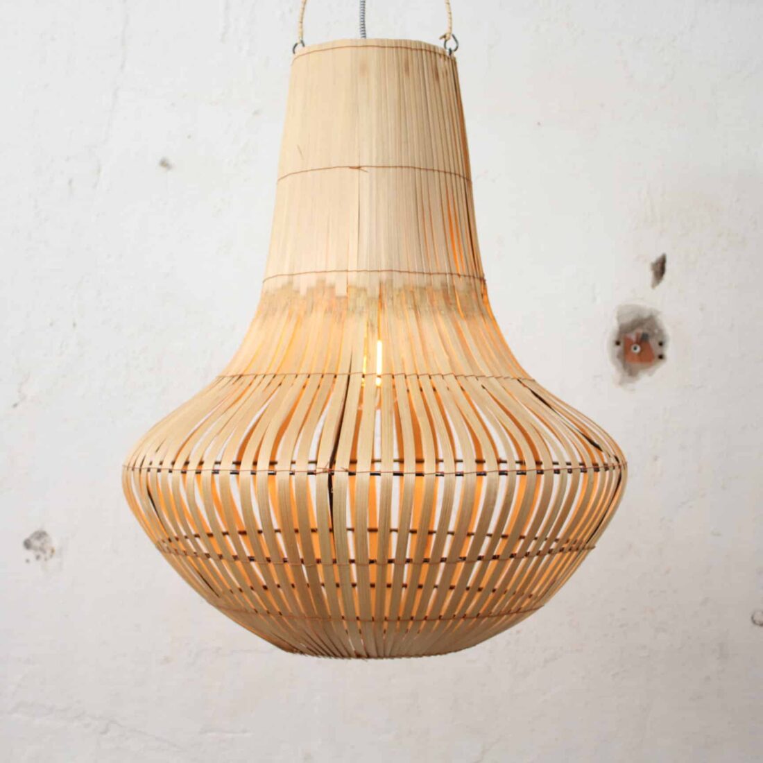 Rotan Kroonluchter Naturel S Rotan Kroonluchter Naturel S