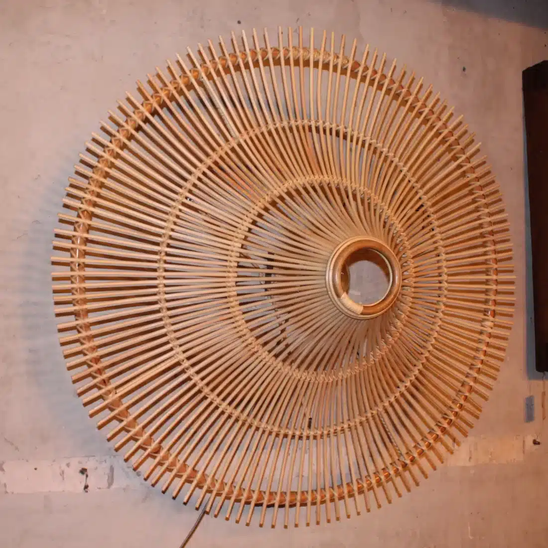 Rotan Plafondlamp Entree Naturel L