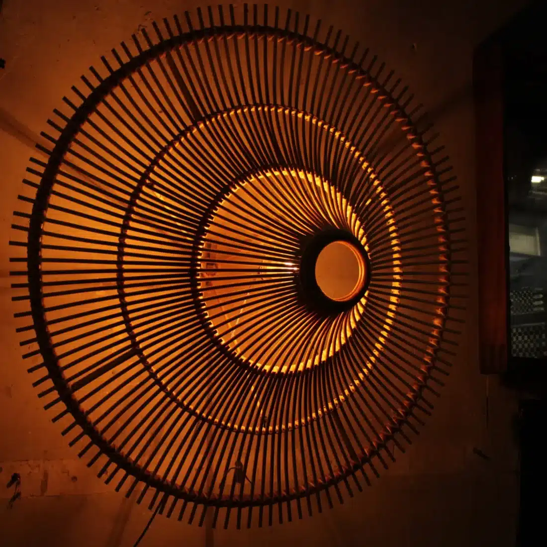 Rotan Plafondlamp Entree Naturel L