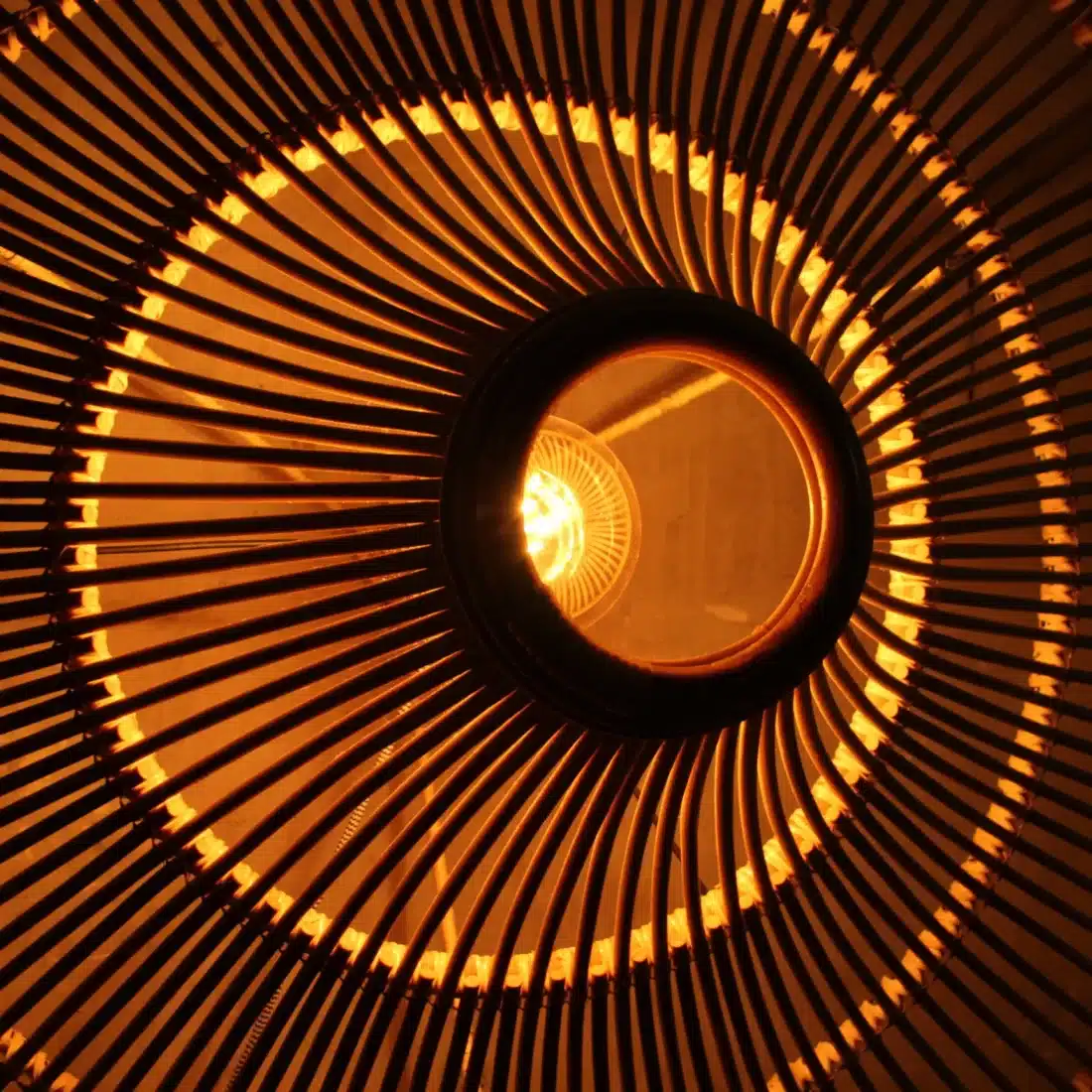 Rotan Plafondlamp Entree Naturel L