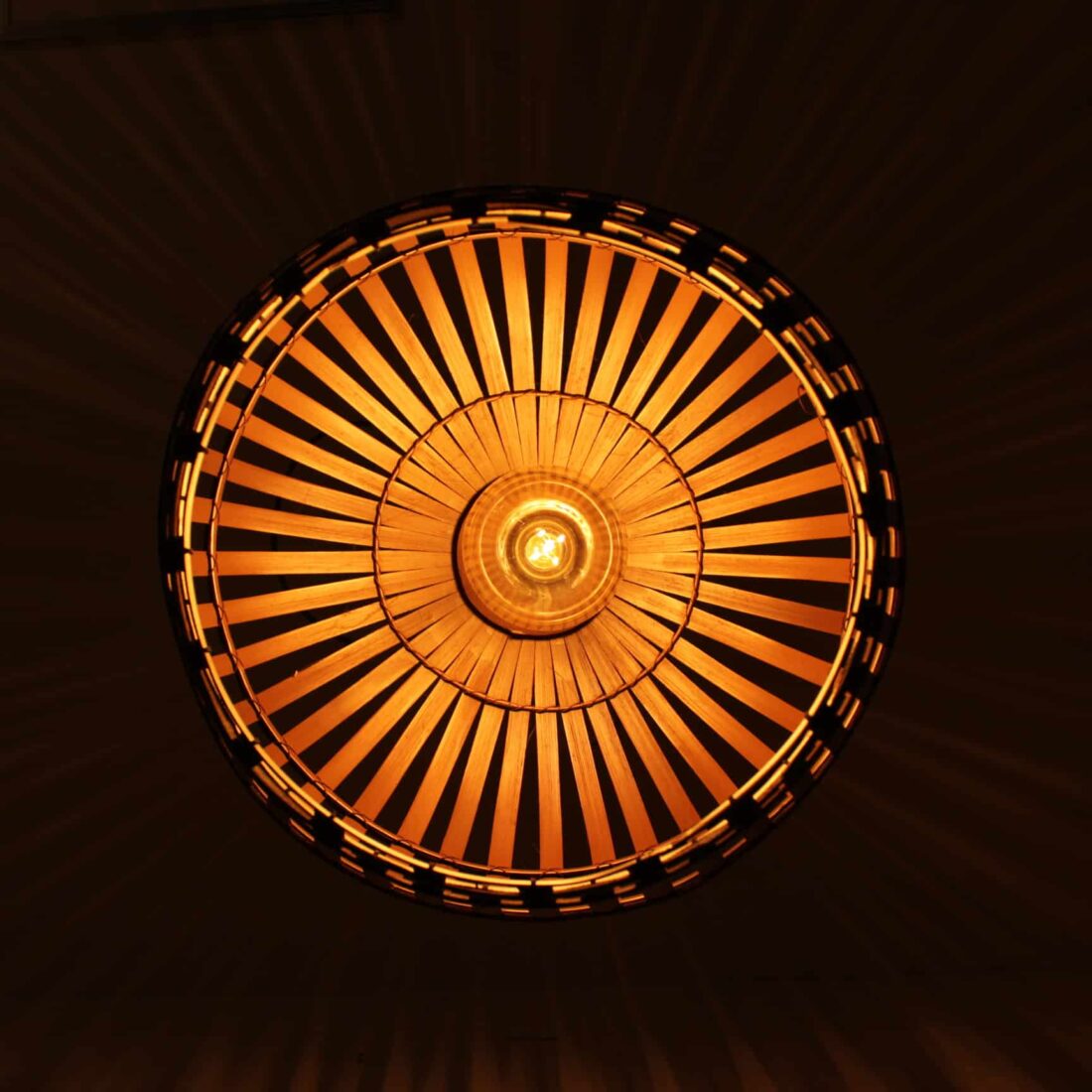 Bamboelamp Overgespoten Bamboelamp Overgespoten