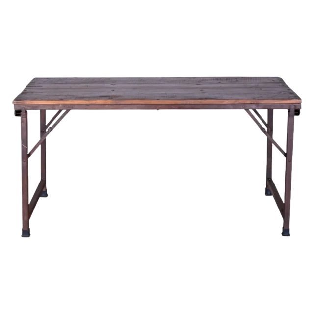 Indiase Inklapbare Markttafel Metalen Frame