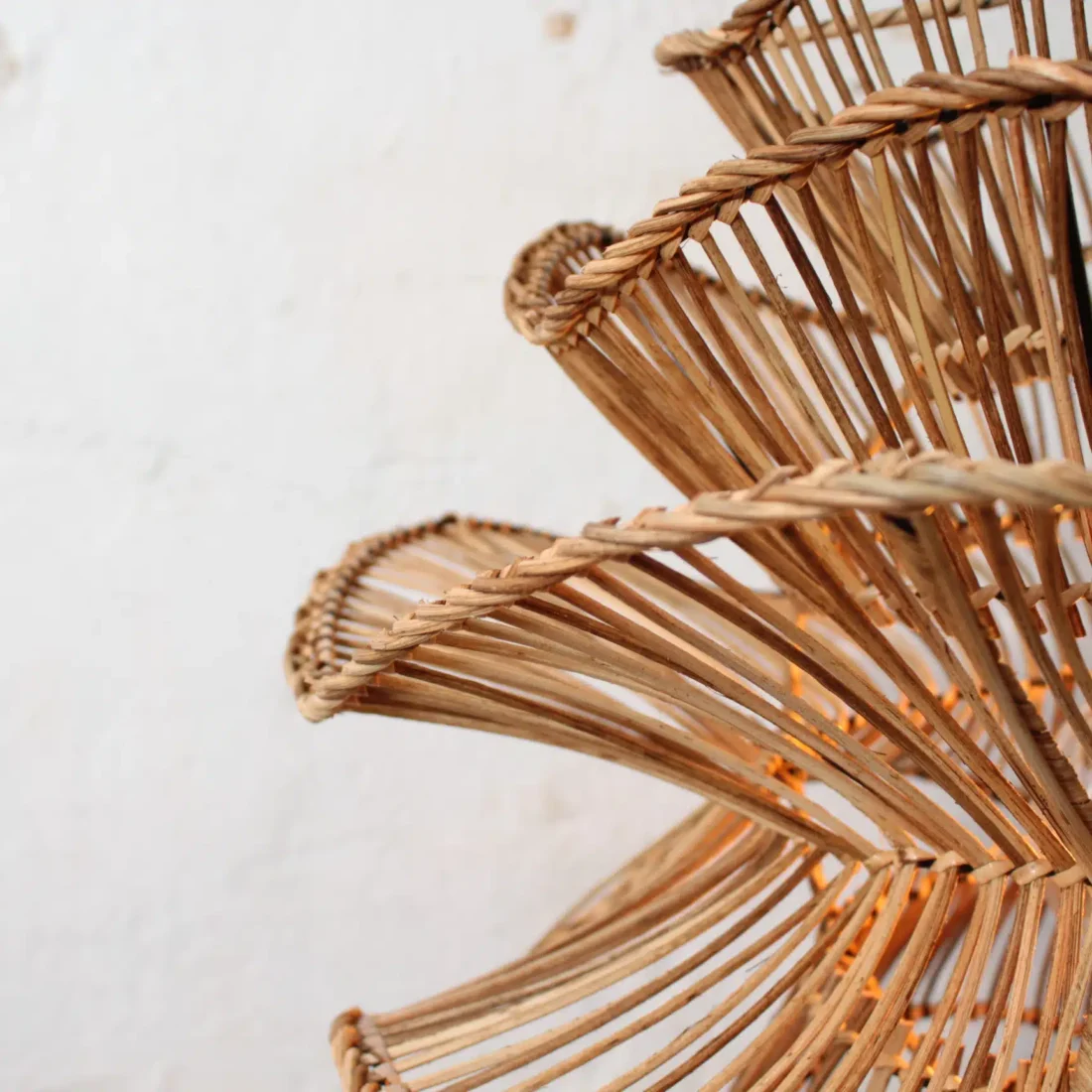 Rotan Hanglamp Wabisabi Gemeleerd S Rotan Hanglamp Wabisabi Gemeleerd S