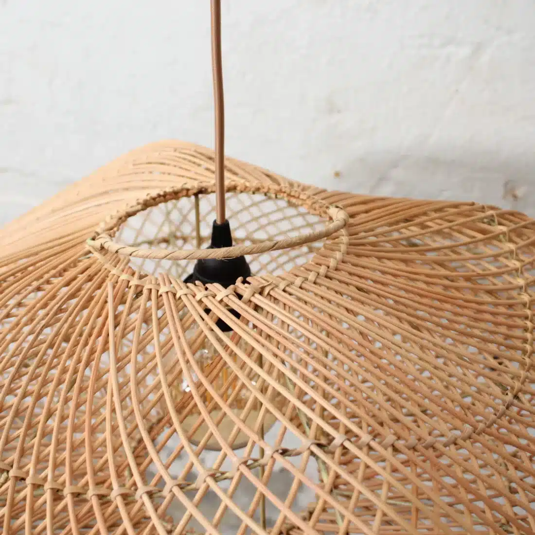 Rotan Hanglamp Wolk Naturel M