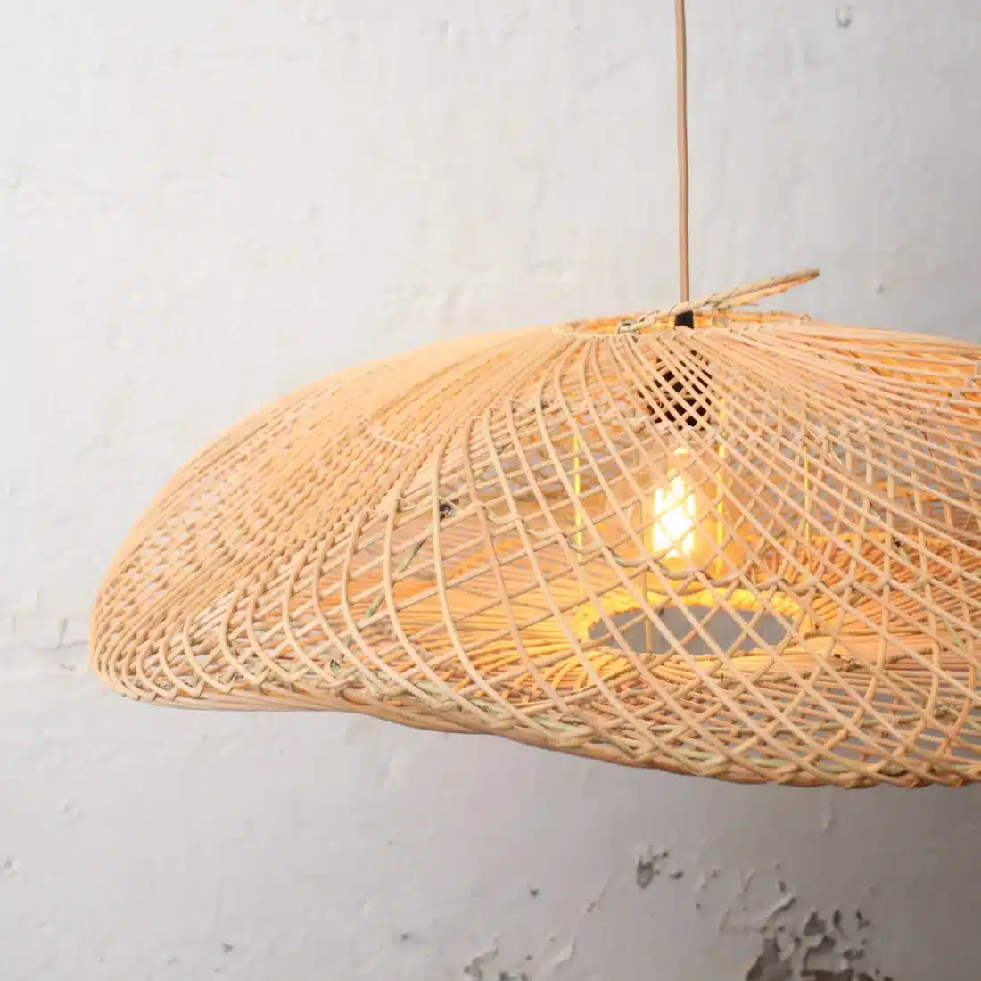 Rotan Hanglamp Wolk Naturel M