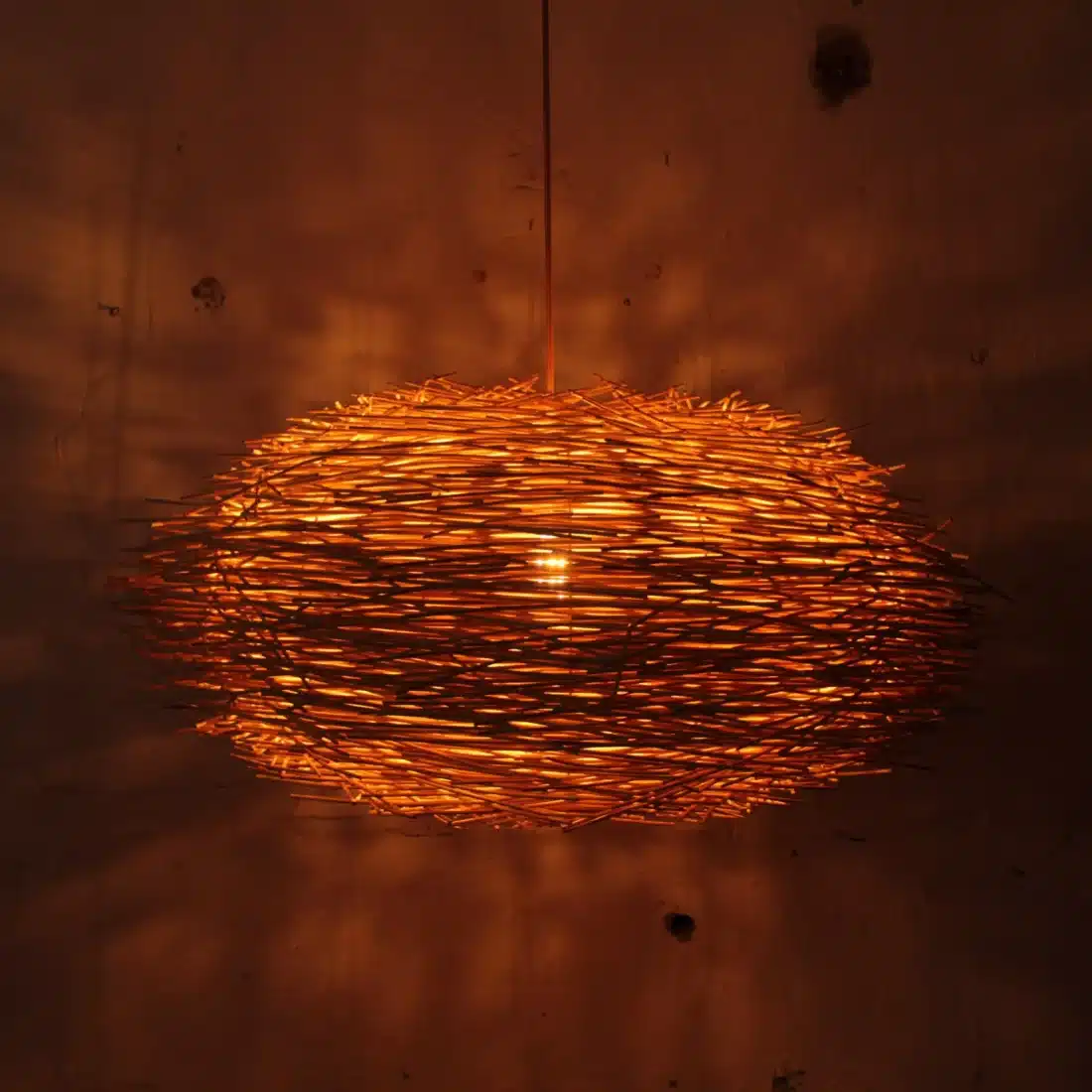 Rotan Hanglamp Landak Naturel M Rotan Hanglamp Landak Naturel M