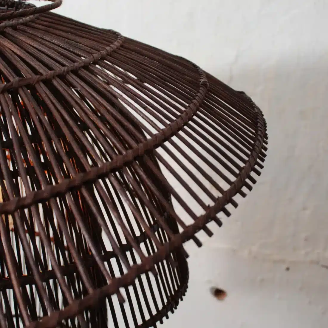 Rotan Hanglamp Paddenstoel Bruin S