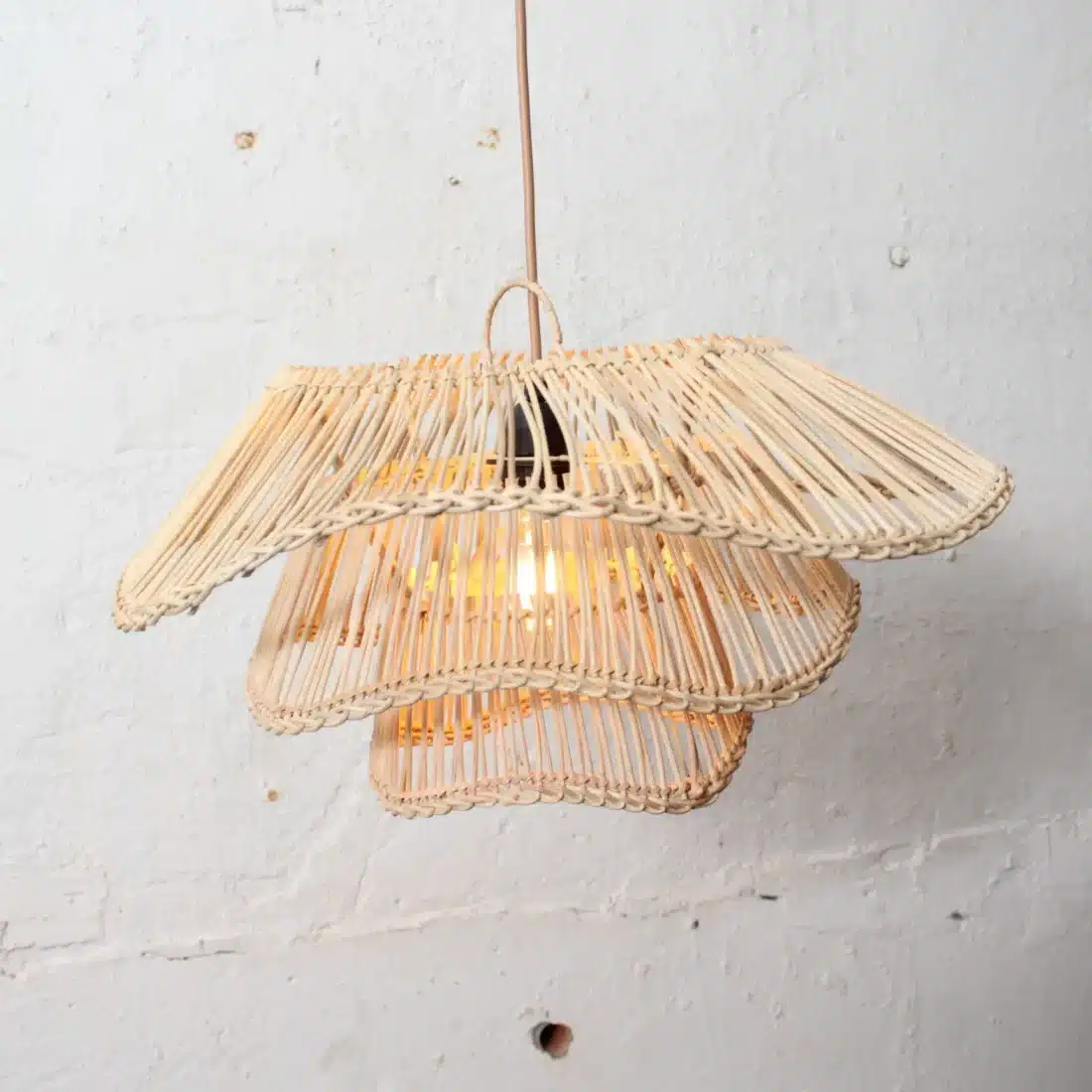 Rotan Hanglamp Wabisabi Half Naturel S Rotan Hanglamp Wabisabi Half Naturel S