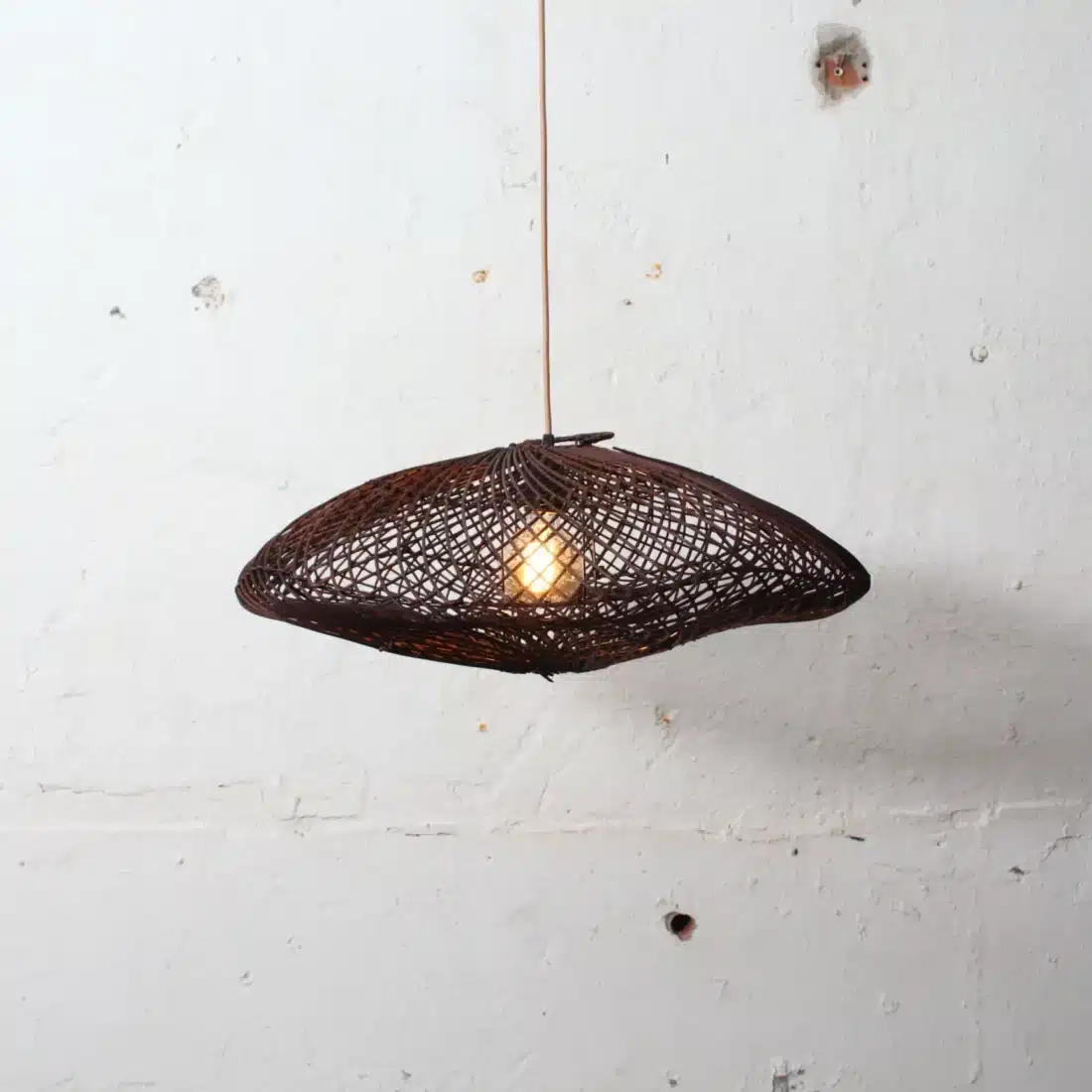 Rotan Hanglamp Wolk Bruin S Rotan Hanglamp Wolk Bruin S