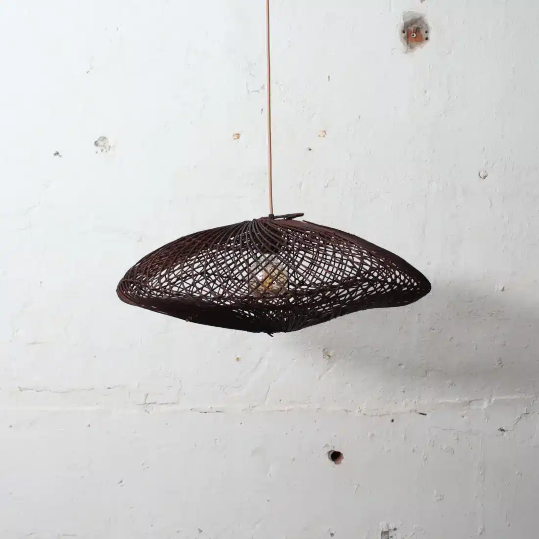 Rotan Hanglamp Wolk Bruin S Rotan Hanglamp Wolk Bruin S