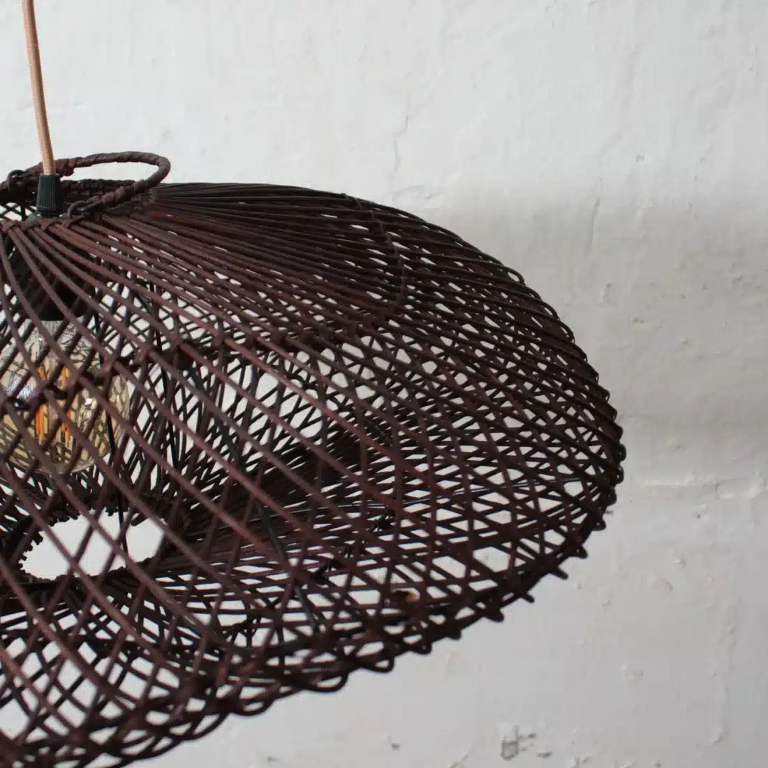 Rotan Hanglamp Wolk Bruin S Rotan Hanglamp Wolk Bruin S