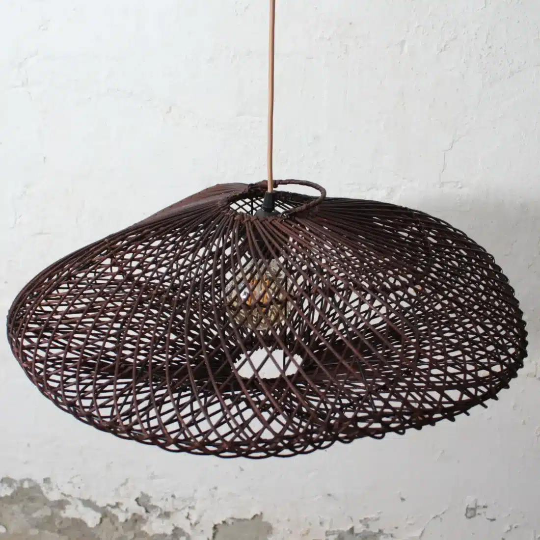 Rotan Hanglamp Wolk Bruin S Rotan Hanglamp Wolk Bruin S