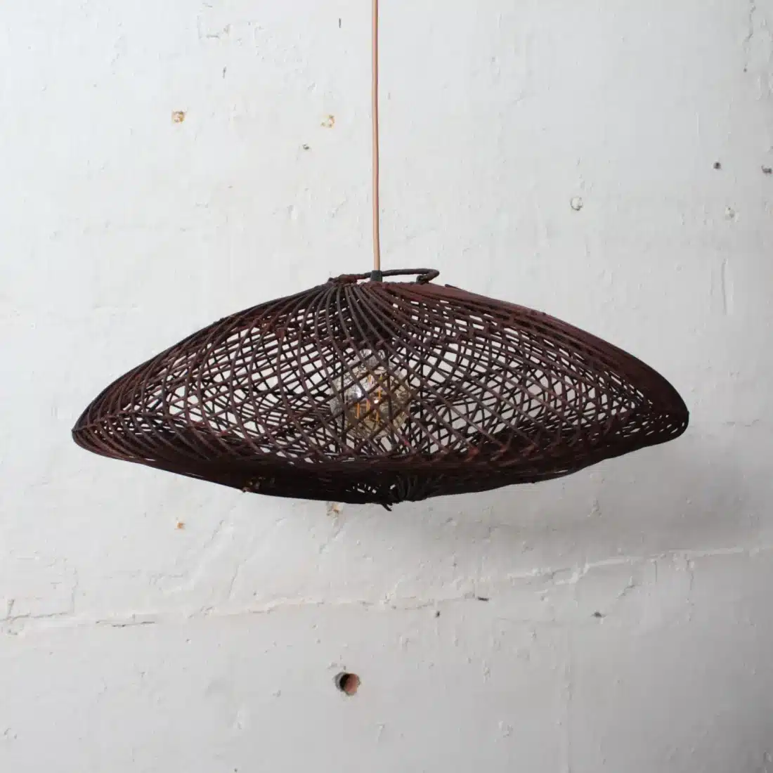Rotan Hanglamp Wolk Bruin S Rotan Hanglamp Wolk Bruin S