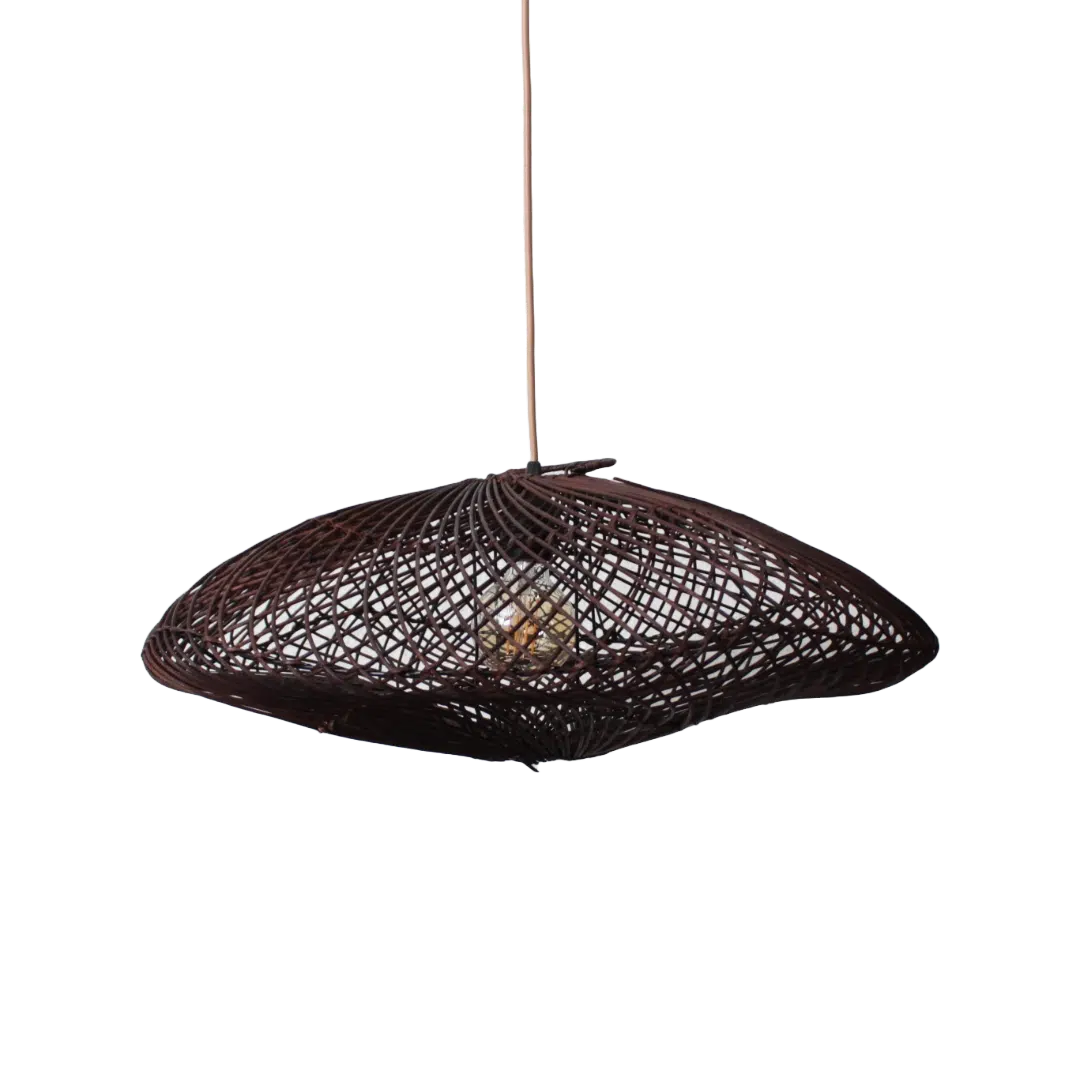 Rotan Hanglamp Wolk Bruin S Rotan Hanglamp Wolk Bruin S