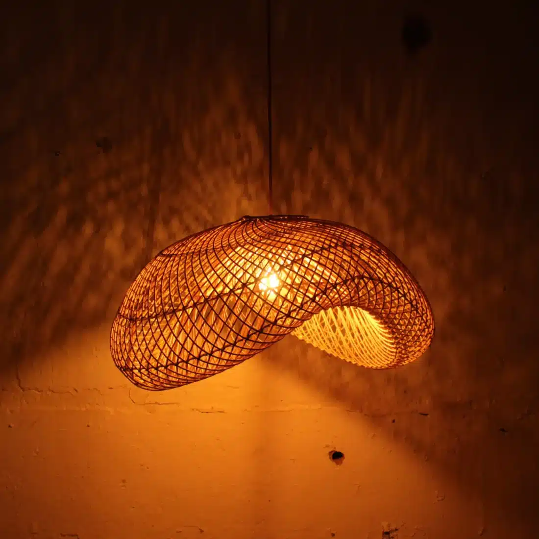 Rotan Hanglamp Golf Naturel S Rotan Hanglamp Golf Naturel S